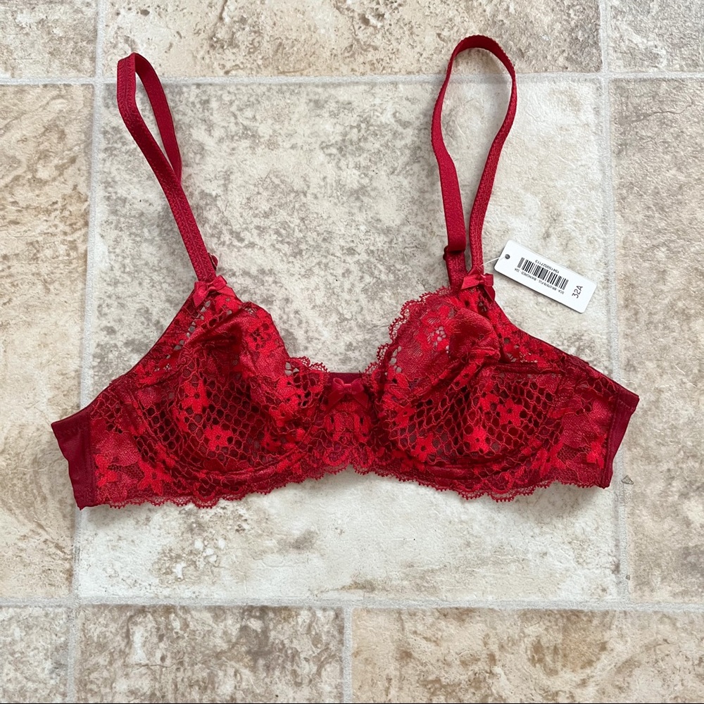 Adore Me Red Bra 32A